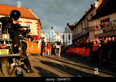 Escursioni in bicicletta - UCI World Cup - Giorno 1 - Dalby Forest Foto Stock