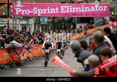 Escursioni in bicicletta - UCI World Cup - Giorno 1 - Dalby Forest Foto Stock