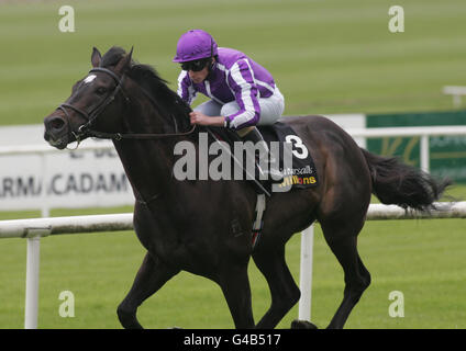 Corse ippiche - Abu Dhabi 1000 Guineas Day - Ippodromo di Curragh. Ryan Moore e così pensi di andare a vincere la Tattersalls Gold Cup durante la Guineas Day di Abu Dhabi 1000 all'ippodromo di Curragh, Dublino. Foto Stock