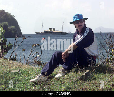 CRICKET/Russell & Getty's yacht Foto Stock