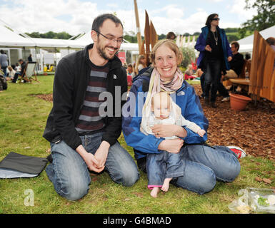 La duchessa assiste Hay Festival Foto Stock