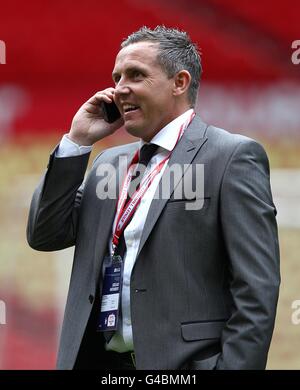 Calcio - npower Football League 2 - Gioca fuori - finale - Stevenage / Torquay United - Old Trafford. Paul Buckle, direttore del Torquay United, prima del calcio d'inizio Foto Stock