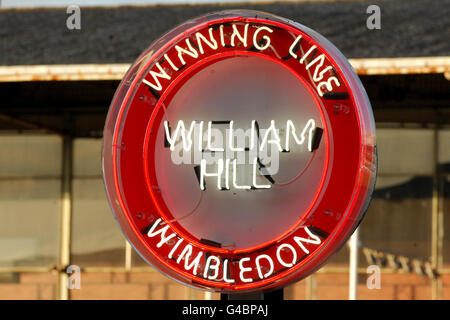 I levrieri - Wimbledon Greyhound Stadium Foto Stock