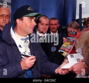 BTCC/Mansell firma autografi Foto Stock