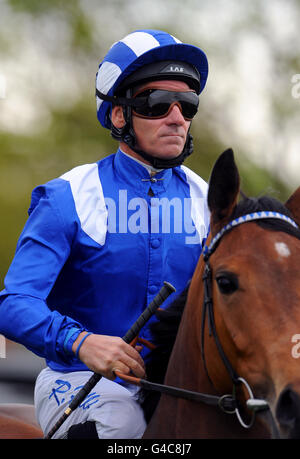 Corse di cavalli - il Craven Meeting - giorno uno - Ippodromo di Newmarket. Richard Hills, Jockey Foto Stock