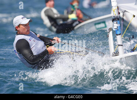 Barca a vela - vela Skandia per oro Regatta - Giorno 2 Foto Stock