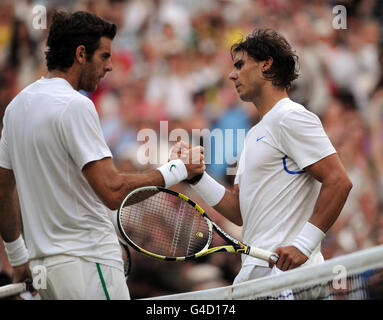 Tennis - 2011 campionati di Wimbledon - Giorno Sette - All England Lawn Tennis e Croquet Club Foto Stock