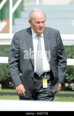 Corse ippiche - Dubai Summer Festival 2011 - Rose Bowl Stakes Day - Newbury Racecourse. Richard Hannon, fantino Foto Stock