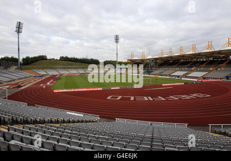 Calcio - Pre Season friendly - Rotherham United v Sheffield Mercoledì - Don Valley Stadium. Vista generale del Don Valley Stadium, sede della Rotherham United Foto Stock