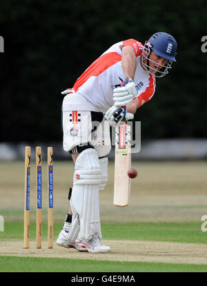 Cricket - npower Seconda prova - Inghilterra v India - Inghilterra reti sessione - Giorno Uno - National Cricket Performance Center Foto Stock