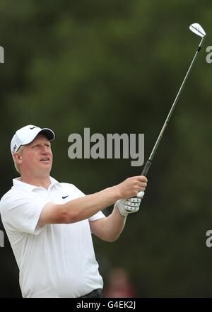 Richard Finch in Inghilterra durante il primo round degli irlandesi Apri Foto Stock