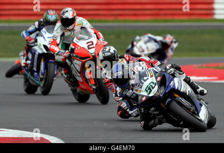 La bicicletta a motore - 2011 FIM vittorie nel Campionato Mondiale Superbike - Gara - Silverstone Foto Stock