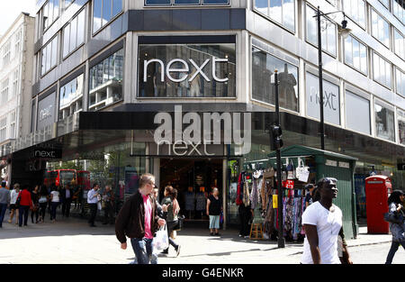 Stock Oxford Street. Il PROSSIMO negozio di Oxford Street a Londra. Foto Stock