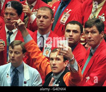 Città LIFFE tassi di commercianti Foto Stock
