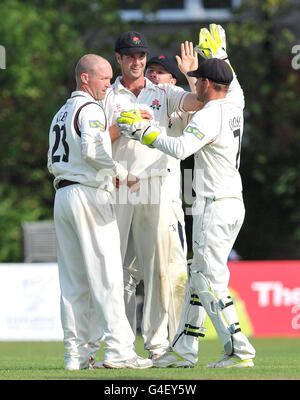 Cricket - LV County Championship - Division One - Giorno 2 - Lancashire v Warwickshire - Liverpool Cricket Club Foto Stock
