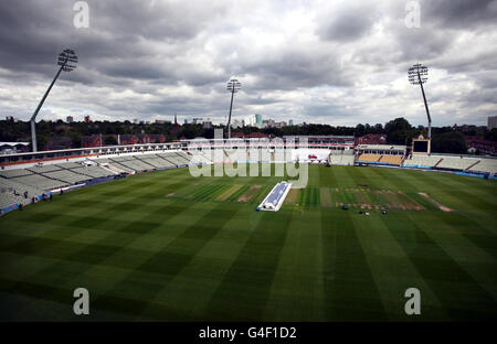 Cricket - npower terza prova - Inghilterra v India - Inghilterra reti sessione - Giorno 1 - Edgbaston Foto Stock