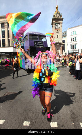 Brighton Pride Parade Foto Stock