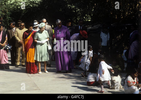 Royalty - Regina Tour di India - San Tommaso Scuola ragazze, Delhi Foto Stock