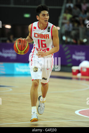 La pallacanestro - International Invitational e Giochi Olimpici Evento di prova - Giorno 6 - Basket Arena Foto Stock