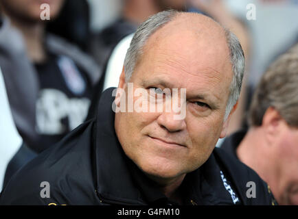 Il manager di Fulham Martin Jol durante la partita della Barclays Premier League a St James' Park, Newcastle. Foto Stock