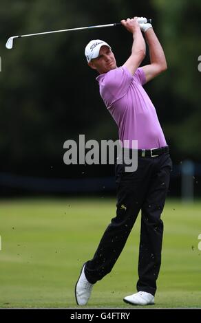 Robert Dinwiddie inglese durante il quarto giorno dell'Irish Open Al Killarney Golf and Fishing Club Foto Stock