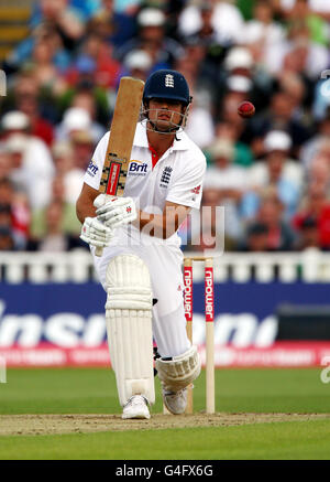 Cricket - npower terza prova - Giorno 2 - Inghilterra v India - Edgbaston Foto Stock