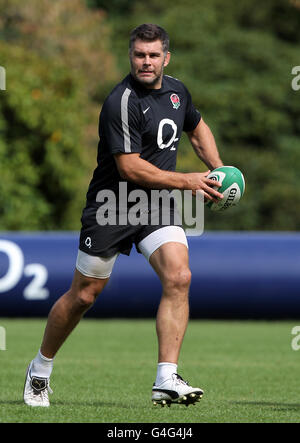 La Pasqua del Nick in Inghilterra durante una sessione di allenamento al Pennyhill Park Hotel, Surrey. Foto Stock