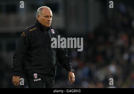 Calcio - UEFA Europa League - Play offs - prima tappa - Fulham v Dnipro - Craven Cottage. Martin Jol, direttore di Fulham Foto Stock