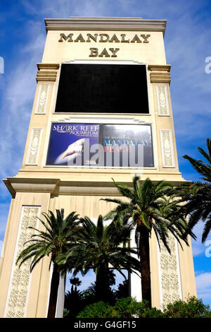 Mandalay Bay Hotel e Casino, Las Vegas, Nevada, Stati Uniti Foto Stock