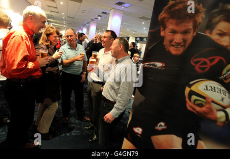 Gli ospiti del business club potranno godersi una serata elegante/informale nella Thistle Suite dopo la partita a Murrayfield, Edimburgo. Foto Stock