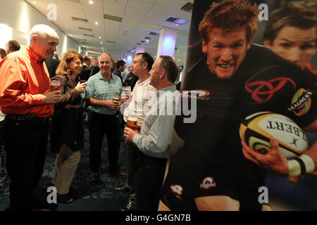 Gli ospiti del business club potranno godersi una serata elegante/informale nella Thistle Suite dopo la partita a Murrayfield, Edimburgo. Foto Stock