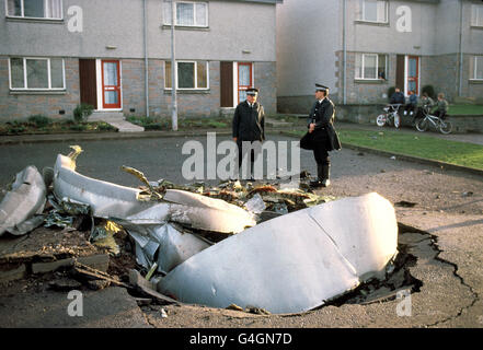 Le catastrofi e incidenti - Il terrorismo - attentato al Volo Pan Am 103 - Lockerbie Foto Stock