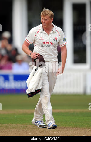 Cricket - Liverpool Victoria County Championship - Divisione uno - giorno tre - Somerset v Lancashire - County Ground. Il capitano della squadra del Lancashire Glen Chapple Foto Stock