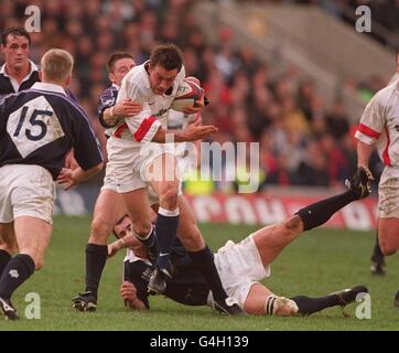 Dan Luger affrontato/Calcutta Cup Foto Stock