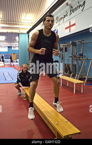 Boxing - Carl Froch Formazione - Istituto Italiano di Sport Foto Stock