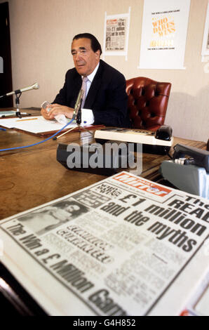British Crime - Truffa - Robert Maxwell - Londra - 1984 Foto Stock