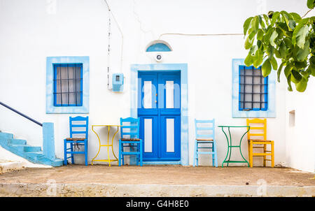 Accattivante Zia villaggio greco a isola di Kos Foto Stock