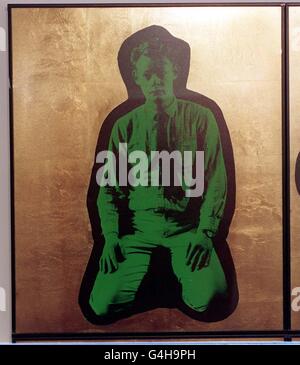 Mostra d'arte XGilbert & George Foto Stock