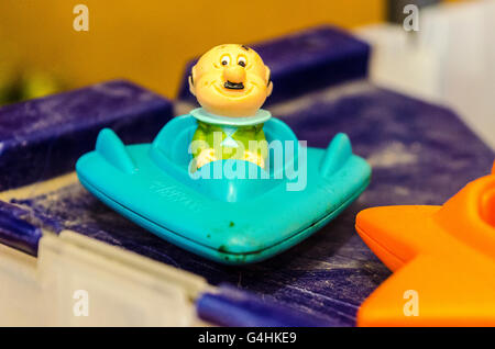 Giocattoli Jetson Astro, George, Judy, Elroy, Jane e Mister Spacely Foto Stock