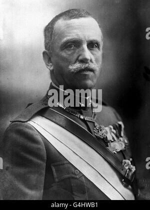 RE D'ITALIA. Vittorio Emanuele III, ultimo re d'Italia (1869-1947). Foto Stock