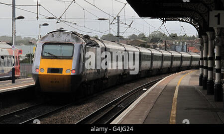 Di veicoli ferroviari Foto Stock