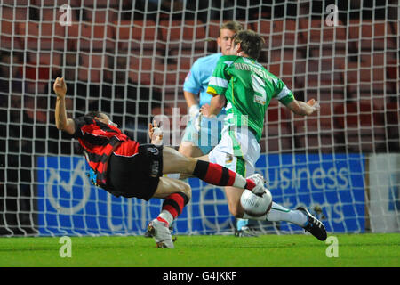 Calcio - Johnstone la vernice Trophy - sezione meridionale - AFC Bournemouth v Yeovil Town - Dean Court Foto Stock