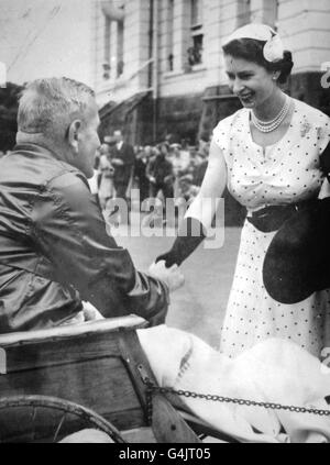 Royalty - Queen Elizabeth II Commonwealth Tour - Nuova Zelanda Foto Stock