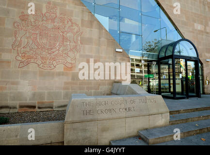 Corona Court stock. Una vista generale di Nottingham Crown Court, Nottingham. Foto Stock