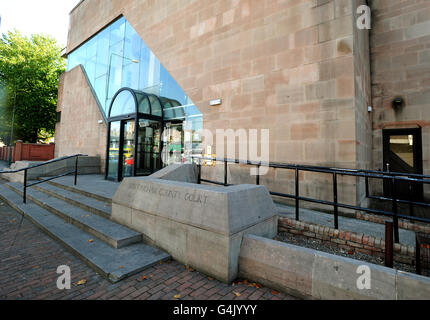 Corona Court stock. Una vista generale di Nottingham Crown Court, Nottingham. Foto Stock