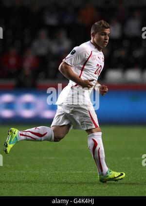 Calcio - UEFA Euro 2012 - Gruppo G - Galles / Svizzera - Liberty Stadium. Xherdan Shaqiri, Svizzera Foto Stock