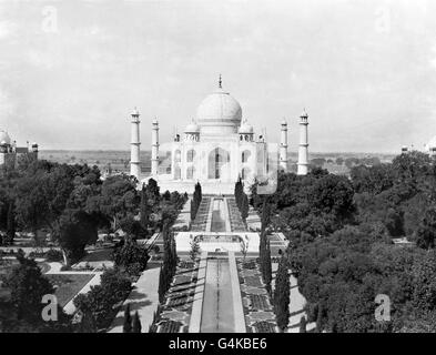 Il Taj Mahal di Agra, Uttar Pradesh, India c.1900-1915. Foto Stock