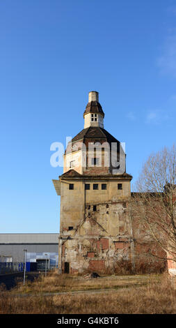 Ex macello torre ( " suini dome' ) nella ex urbano e di bestiame macello, in Germania, in Sassonia, Sassonia, , Dresde Foto Stock