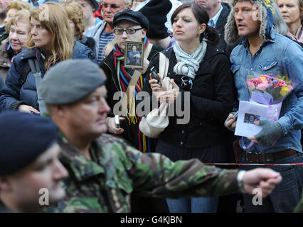 Betty funerale del driver Foto Stock