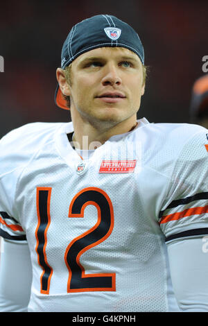 Football americano - NFL - Tampa Bay Buccaneers / Chicago Bears - Wembley Stadium. Chicago Bears' Quarterback Caleb Hanie Foto Stock